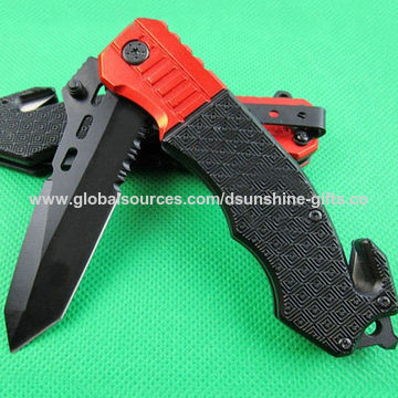 Buy Wholesale Half Serrated Stainless Steel Folding Camping Rescue Military Knife For Emergency & Rescue Military Knife at 4 | Global Sources