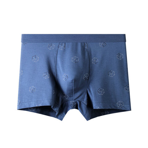 Boxer en coton pour hommes, taille moyenne, sexy, sans traces, respirant et personnalisable en gros for sale at factory direct price