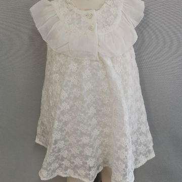 Buy Wholesale China Baby Cotton Lace Sleeveless Dresses,100%cotton