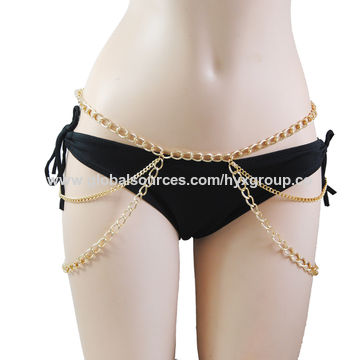 Cadena de Cintura Sexy, Joyería Corporal de Diamantes, Brillante y Lujosa - Venta al por mayor de bisutería para el cuerpo
