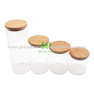 Buy Wholesale China Glass Airtight Food Containers With Wood