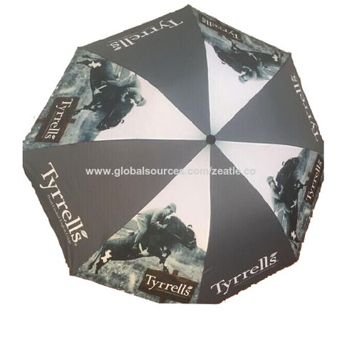 42 Inch Compact Windproof Umbrella Rivers Edge Products Folding Horses Umbrella 