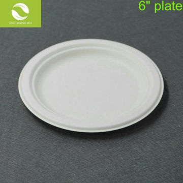 Natural Sugarcane Bagasse Plate, Disposable Plate, Biodegradable