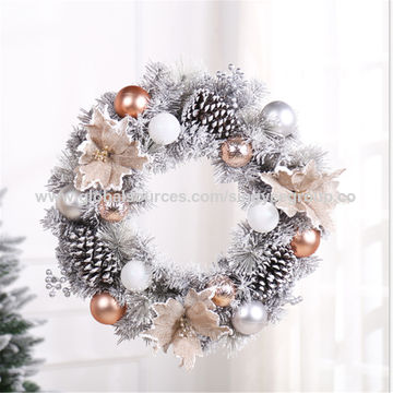Festive Christmas Wreath with Multiple Rings
