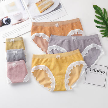 Sexy Women Hip Lift Grey Cotton Crotch Seamless Invisible Ladies Panty  Period Underwear - China Panty and Underwear price