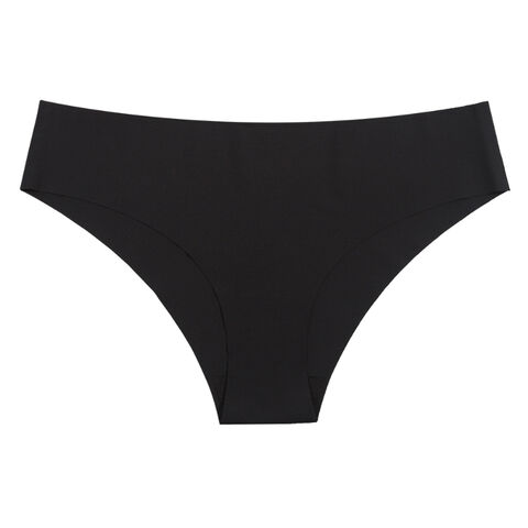 Cotton No Show Solid Underwear Women High Waist Invisibles Cotton Womens  Underwear Plus Size Lace Panties Comfy Sexy, Black, Medium : :  Clothing, Shoes & Accessories