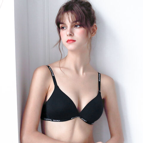 Simple Solid Color Wireless Bra