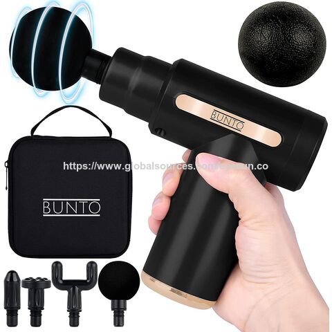 Factory Wholesale High Quality Portable Mini Massage Gun 4 Heads Handheld Rechargeable for Body Heat Deep Tissue Massage Legs for sale at factory direct price