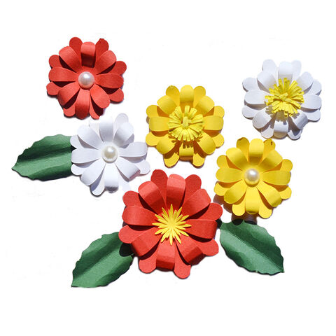 Whole China Diy Project 3d Paper Flowers Making Kit Sun For Decoration On Gift Card Sbooking At Usd 0 38 Global Sources - Paper Flower Diy Kit
