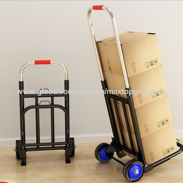 Lightweight Folding Hand Truck Portable Luggage Cart with Wheels & Bungee Cord 