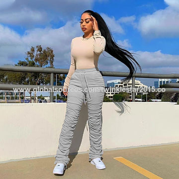 Hot Selling Fall Elastic Drawstring Tight Pleated Trousers Fashionable Stacked  Pants Women $5.8 - Wholesale China Women's Trousers at factory prices from  Shenzhen Twinkle Star Textile Co.,Ltd