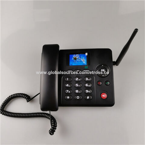 Compre 4g Teléfono De Escritorio Tarjeta Sim 4g Fwp Teléfono Fijo  Inalámbrico y Teléfono De Escritorio 4g de China por 27 USD