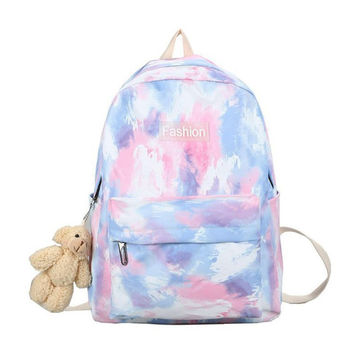 Tie dye school backpack sale