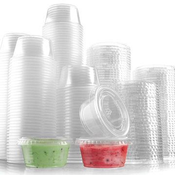 Buy Wholesale China Disposable Small Food Containers, Excellent For Meal  Prep, Salad Dressing, Sushi, Condiments & 2oz Plastic Food Containers at  USD 0.09