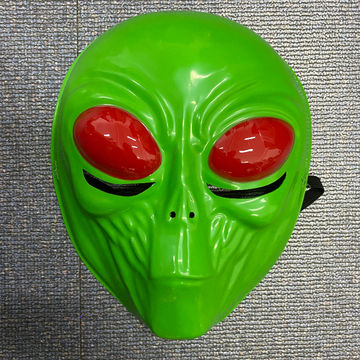 China Halloween dress up accessories,child or adult alien mask,PET on ...