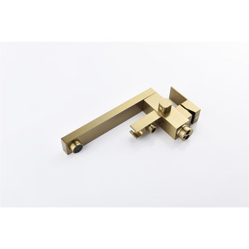 Bathtub Faucet White Solid Brass, Brushed Brass Bathtub Faucet