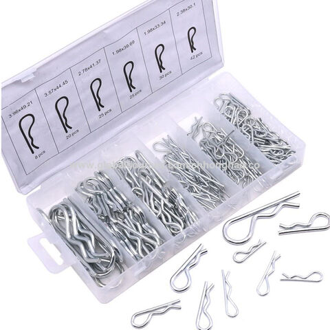 20pcs Marine Stainless Steel R Retaining Clips Spring Cotter Pin Assortment 