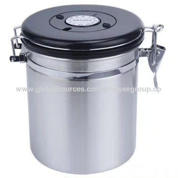 Stainless Steel Coffee Bean Sealed Container Storage Container with Scoop -  China Coffee Canister and Sealed Jar price