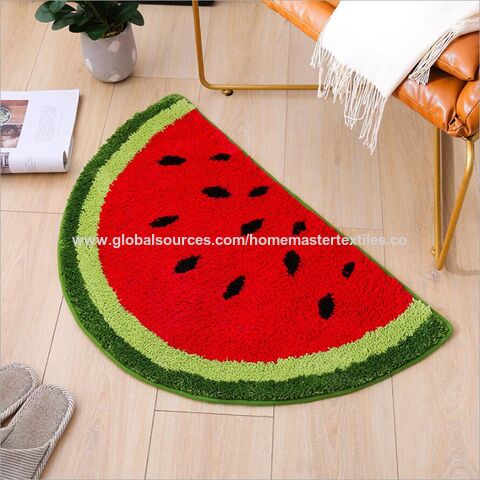 Modern Striped Kitchen Rug With Watermelon Pattern/kitchen Mat