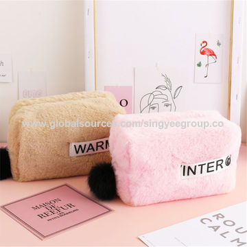 Buy Wholesale China Plush Cosmetic Bag Korean Fashion Storage Bag Cosmetic  Bag Coin Purse Storage Bag Small Square Bag & Plush Fashion Storage  Cosmetic Bag at USD 0.5