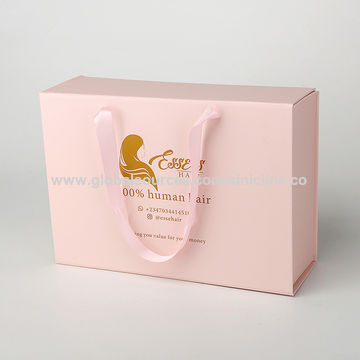 Bulk Buy China Wholesale Sinicline Luxury Pink Wig Folding Boxes