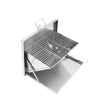 Outdoor folding portable charcoal grill 