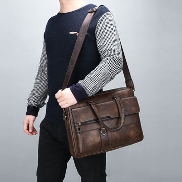 computer satchel leather