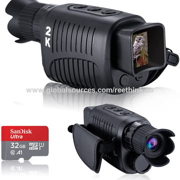 2 in 1 Night Vision Binoculars Monocular 2 IR 1-24X Zoom Night Vision Goggles Digital with Camera Vision Distance 1640ft/500M Daytime&Night Outdoor Travel LCD Screen 800*480 RES Photo&Videos 1080P 