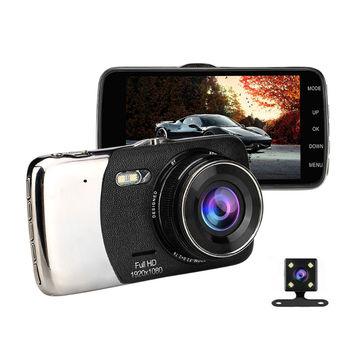 car camera recorder front and back dual lens dash cam HD 1080P car dvr  Black Box