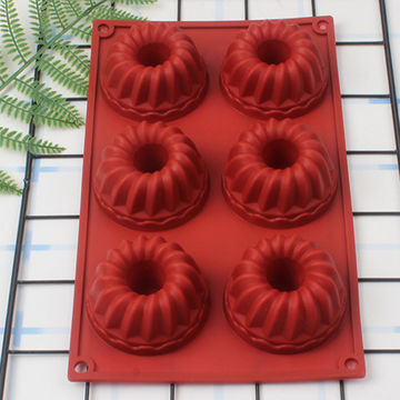 Buy Wholesale China 3d Mini Chiffon Cake Mold 6 Cavity Silicone Diy Baking  Cake Baking Pan & Nonstick Silicone Chiffon Baking Pans at USD 1.31