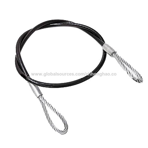 Black Pvc Wire Rope Bridle Slings 3000mm Length Cable Sling With Loops, Wire  Rope Slings With Hook, Wire Rope Slings, Cable Sling - Buy China Wholesale  Pvc Coated Wire Rope Slings $15