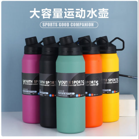 Buy Wholesale China 1000ml Double Wall Thermos Water Bottle For Gym/ Cola  Thermos With Handle & 1000ml Double Wall Thermos Water Bottle at USD 4