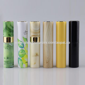 spray perfume bottle double wall plastic bottle with spray pump