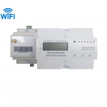 China WIFI Wireless communication three phase din rail energy meter on ...