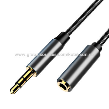 Buy Wholesale China Audio Extension Cable, 3.5mm Male To Female Audio Cable  For Headset, Speaker, Pc & Laptop & Audio Extension Cable at USD 0.9