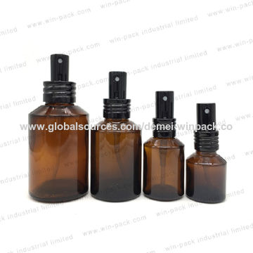 4oz Amber Glass Spray Bottle for Essential Oils,Small Empty Fine