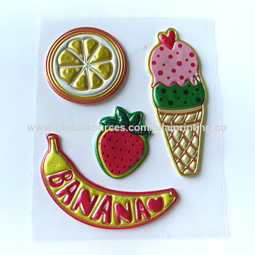 Buy Wholesale China Custom Kawaii Various Fruit Shape Puffy 3d