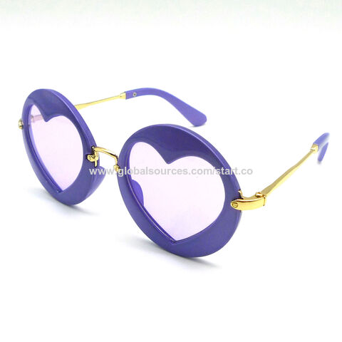 Buy Wholesale China Fashion Trend Heart Shape Unisex Party Sunglasses With  Plastic Frame, Uv 400 Protection Lens & Heart Shape Sunglasses at USD 0.5