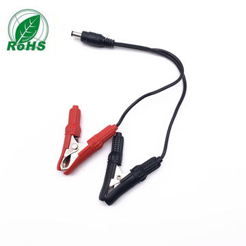 ICYANG 20A PVC Sheathed Crocodile Clip Test Steel Safety Insulated Battery Clip Pack of 4 red and Black