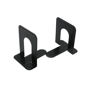 Buy Wholesale China Heavy Duty Metal Black Bookends Support For