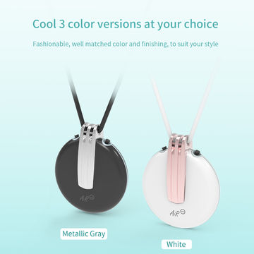 Air Purifier Necklace Mini Portable USB Air Cleaner Negative Ion Generator  Low Noise Air Freshener (Random Colors)