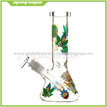Rick and Morty Bong Pipe 7.9'' Weed Smoking Glass Rig for sale at factory direct price