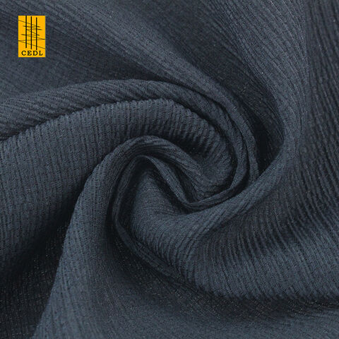 Tissu Crêpe Uni en Rayonne et Polyester de Haute Qualité pour Costumes et Manteaux pour Femmes - Tissu Mélangé de Polyester