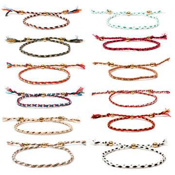 1pc Random Multicolor Braided Bracelet & Fabric Rainbow Ankle Bracelet &  Versatile Activity Ankle Rope | SHEIN