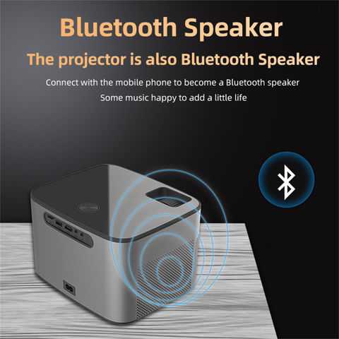 Projecteur WiFi, mini projecteur, projecteur Bluetooth avec 1080p