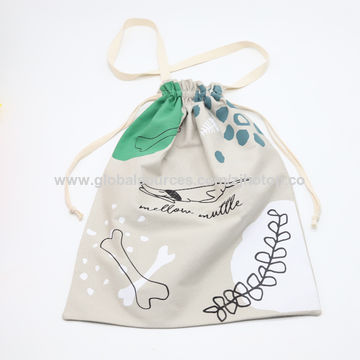 Polyester Waterproof Small Satin Drawstring Bag Custom Printed