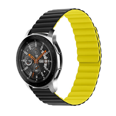 watch with silicone band