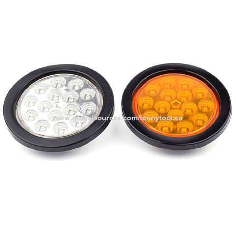 Waterproof Round Clearance LED Side Marker Light Stop Turn Tail Lamp Indicator