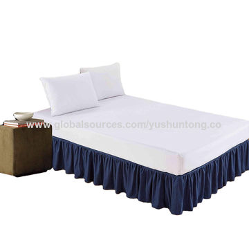 High Quality Fitted Double Skirting Bed Sheet Sets Hotel Skirts Skirt With Pleat Soft Solid China On Globalsources Com High Quality Fitted Double Skirting Bed, Best King Size Bed Skirt
