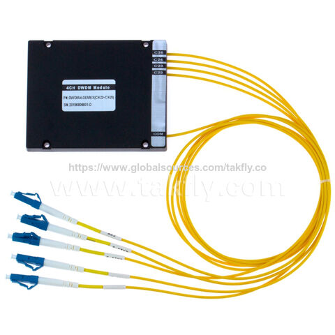 Multiplexor y demultiplexor DWDM de 4 canales, MUX/DEMUX DWDM de 4 canales, WDM MUX de 4 canales, 4CH WDM, 4CH DWDM, 4CH DEMUX for sale at factory direct price